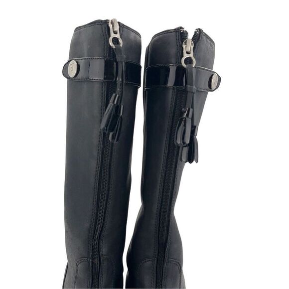 Tsbuo black boots size extra light mid calf boots size 8 - Picture 15 of 16